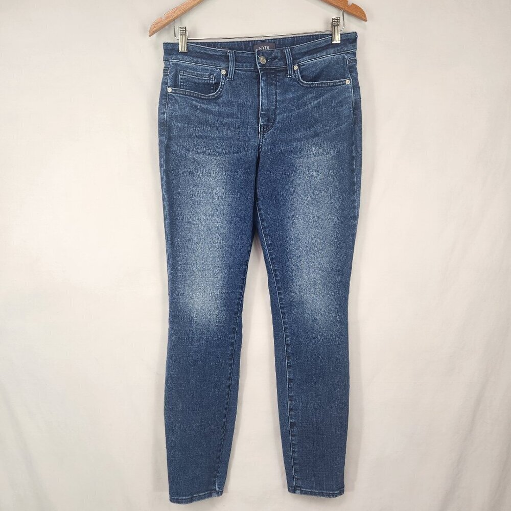 NYDJ Ami Skinny Lift Tuck Denim Jeans Womens 6 Mid Rise Comfort Med Wash Blue